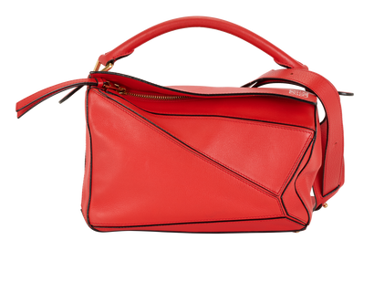 Medium Puzzle Bag, &pound;1,100, Handbags, Red, Leather, Front view